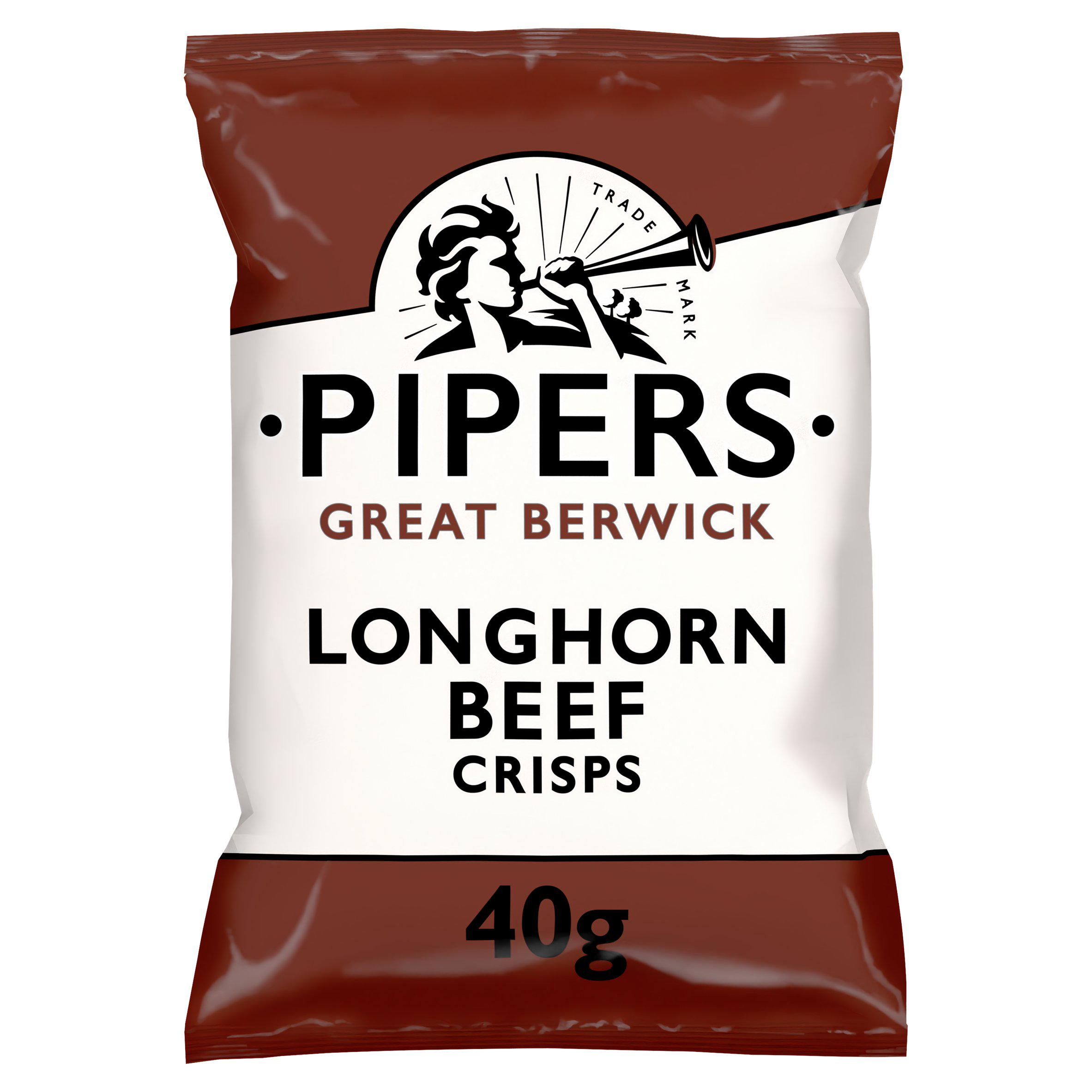 Pipers Longhorn Beef Crisps